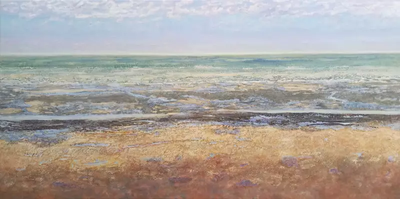 'Villa Les Tournesols, De Panne, B', 100 x 200 cm, Ölfarbe auf Leinen