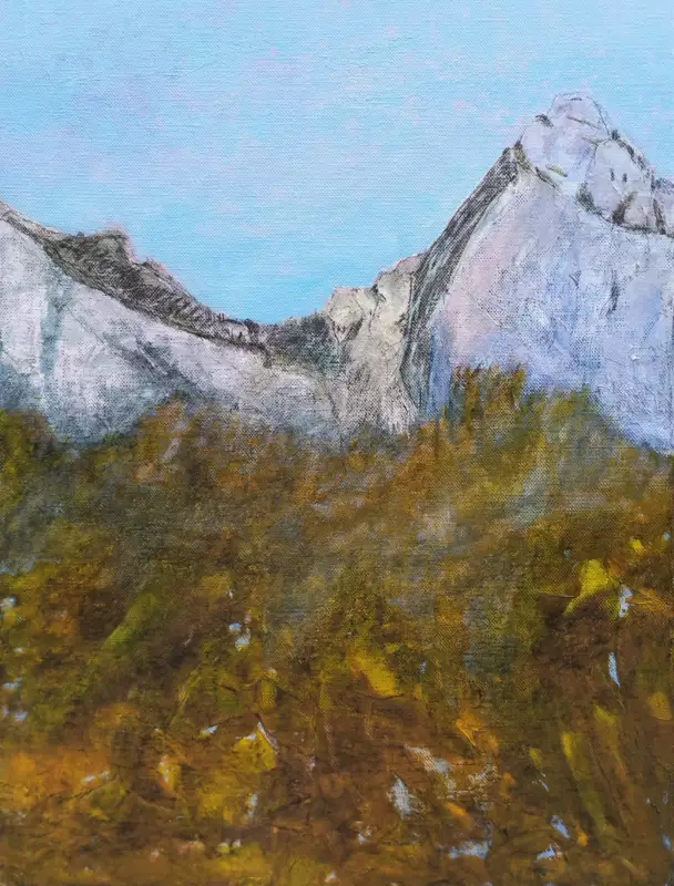 'Mythen', 80 x 60 cm, Öl auf Leinwand