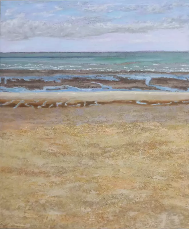 'Villa Les Tournesols, De Panne', 120 x 100 cm, peinture à l'huile sur lin