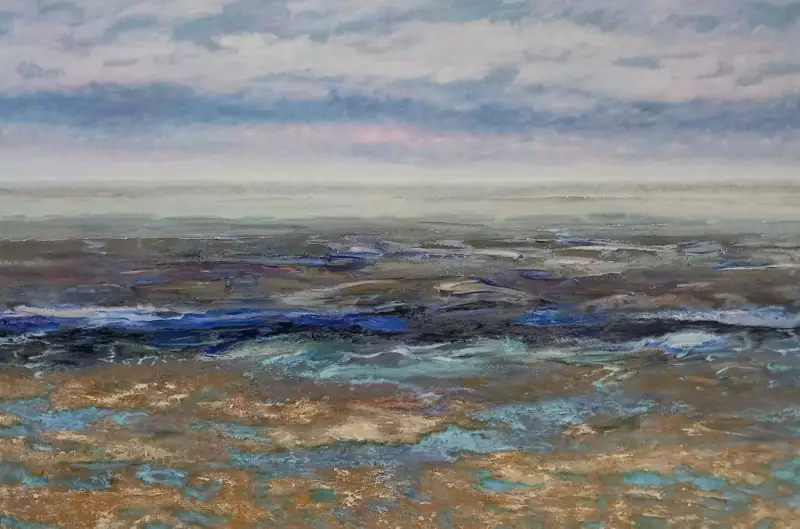'Vox Maris', 120 x 180 cm, olieverf op linnen. Verkocht