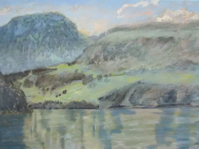 'Gersau', 60 x 80 cm, olieverf op linnen