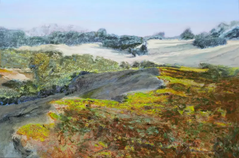 'Natuurreservaat De Westhoek, de Panne, B',100 x 150 cm, Öl auf Leinen. Verkauft