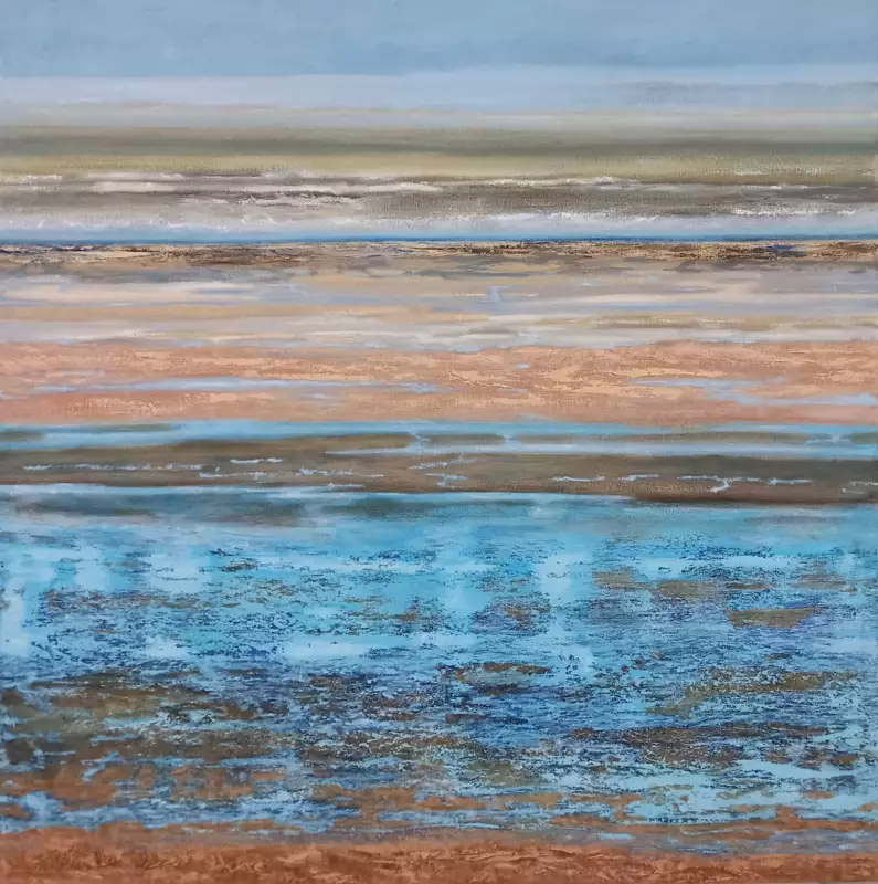 'Vox Maris III', 130 x 130 cm, peinture à l'huile sur lin