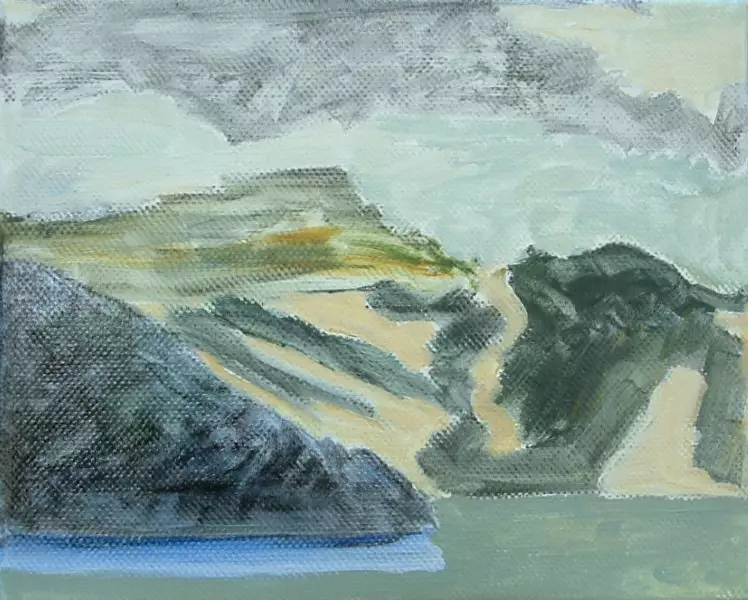 'Grand Palais, Brunnen', 24 x 30 cm, Öl auf Leinwand - 'Grand Palais, Brunnen', 24 x 30 cm, Öl auf Leinwand - Grand Palais, Brunnen