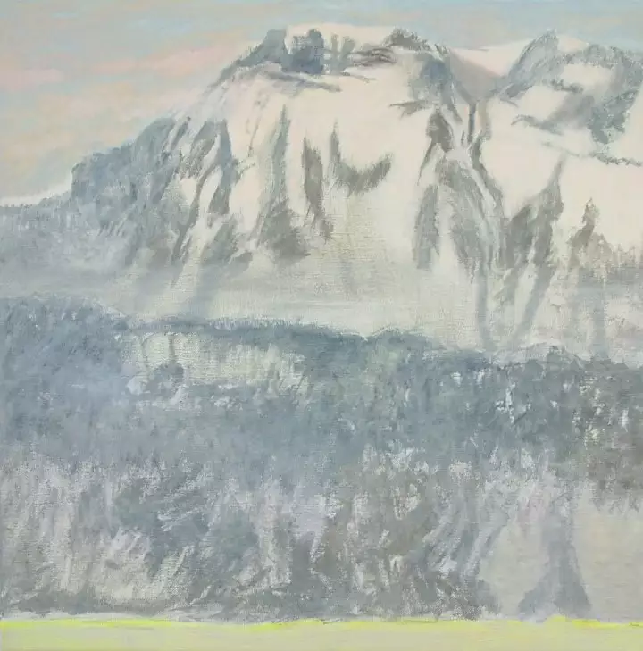 'Gersau', 80 x 80 cm, Öl auf Leinwand -  'Gersau', 80 x 80 cm, Öl auf Leinwand - Gersau