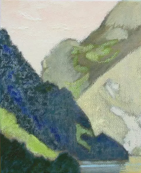 'Grand Palais, Brunnen', 30 x 24 cm, Öl auf Leinwand - 'Grand Palais, Brunnen', 30 x 24 cm, Öl auf Leinwand - Grand Palais, Brunnen