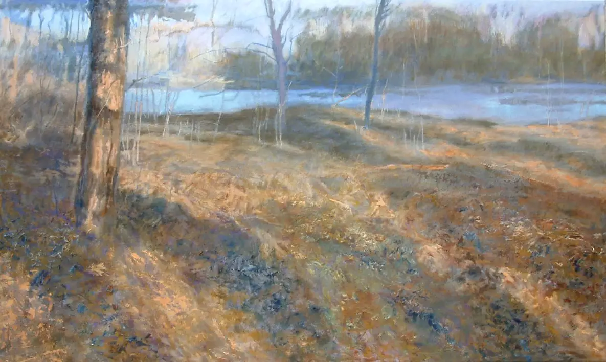 'Oosthoekduinen, De Panne' - olieverf op linnen, 120 x 200 cm - oeuvres en collections